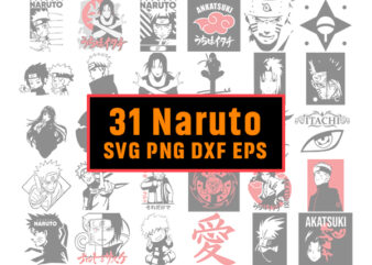 Bundle 31 Anime Bundle SVG Digital Download, Manga Download, Japanese SVG, Cricut, Glowforge, Cartoon Svg, Silhouette,Kawaii Vector File, Vinyl