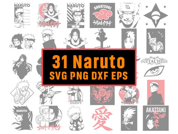 Bundle 31 anime bundle svg digital download, manga download, japanese svg, cricut, glowforge, cartoon svg, silhouette,kawaii vector file, vinyl