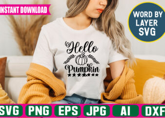 Hello Pumpkin svg vector t-shirt design