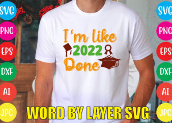 I’m Like 2022 Done svg vector for t-shirt