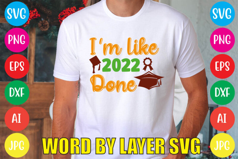 I’m Like 2022 Done svg vector for t-shirt