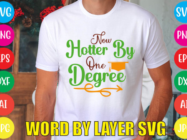 Now hotter by one degree svg vector for t-shirt