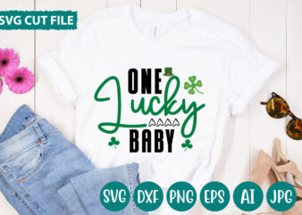 One Lucky Baby svg vector for t-shirt