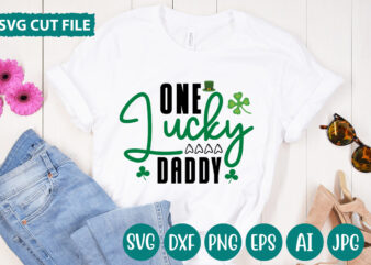 One Lucky Daddy svg vector for t-shirt