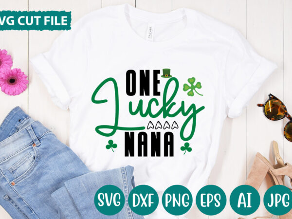 One lucky nana svg vector for t-shirt