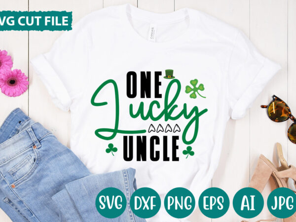 One lucky uncle svg vector for t-shirt