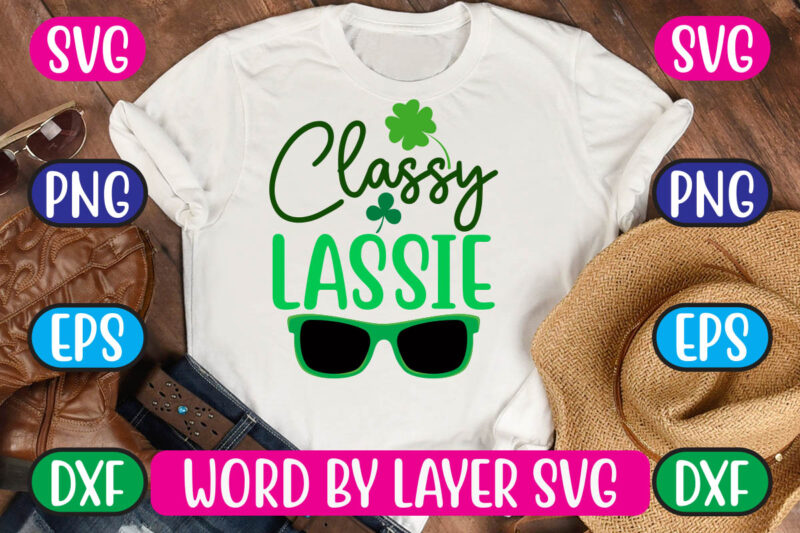 Classy Lassie SVG Vector for t-shirt