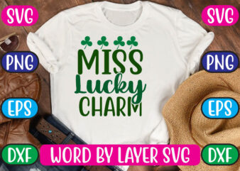 Miss Lucky Charm SVG Vector for t-shirt