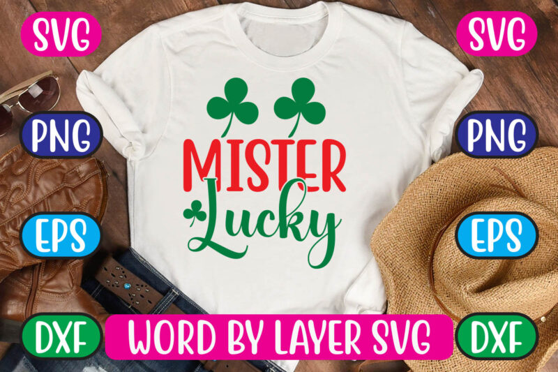 Mister Lucky SVG Vector for t-shirt