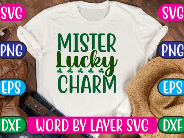 Mister lucky charm svg vector for t-shirt