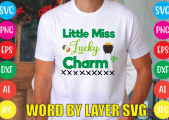 Little Miss Lucky Charm svg vector for t-shirt