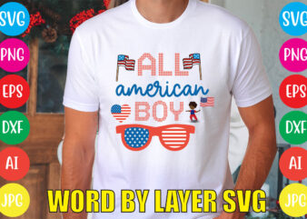 All American Boy svg vector for t-shirt