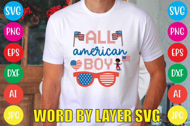 All American Boy svg vector for t-shirt