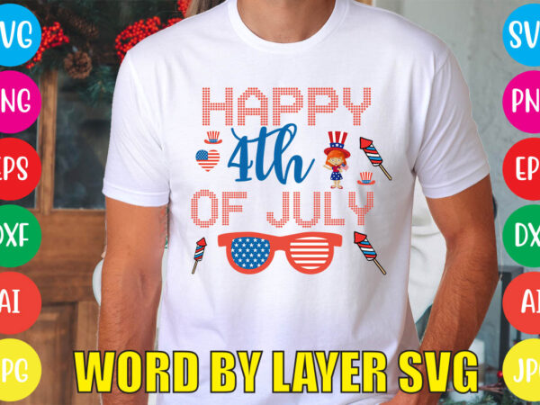 Happy 4th of july svg vector for t-shirt