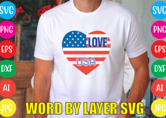 Love Usa svg vector for t-shirt