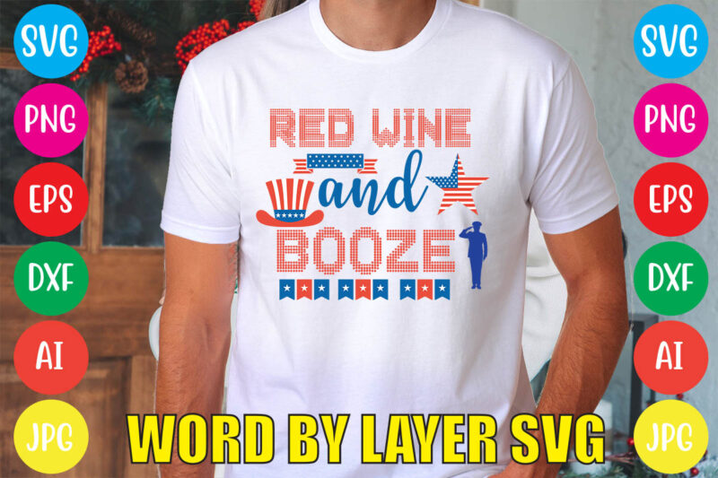 Red Wine And Booze svg vector for t-shirt