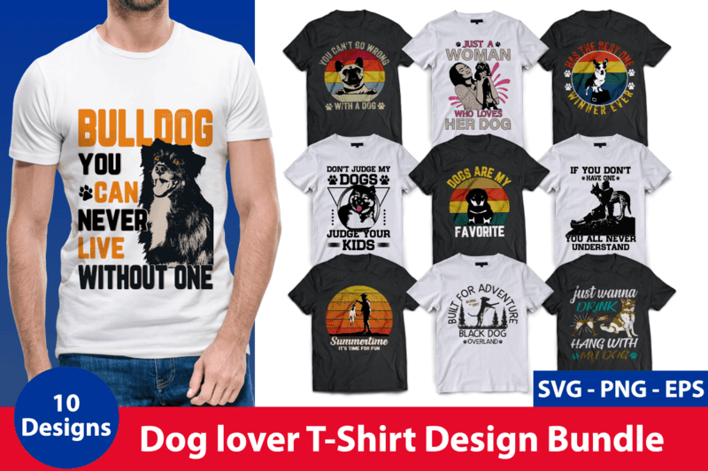 Dog t shirt design bundle, dog svg t shirt, dog shirt, dog svg shirts