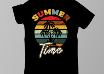 summer time t shirt template vector