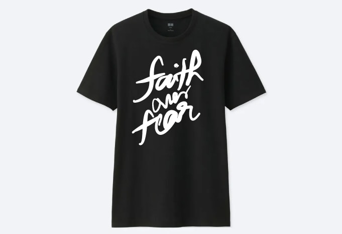 faith over fear tshirt design