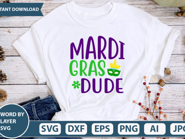Mardi gras dude svg vector for t-shirt