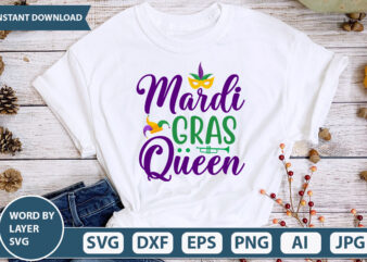 Mardi Gras Queen SVG Vector for t-shirt
