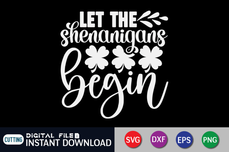 dxf jpg pdf png svg St Patrick's Day Shenanigans Digital Bundle Download eps