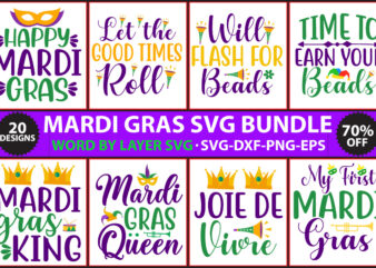 Mardi Gras SVG Bundle t shirt designs for sale