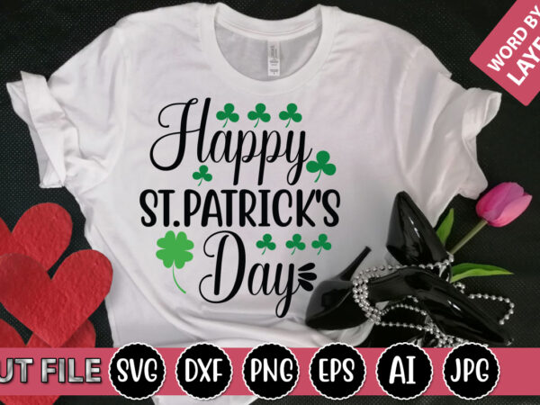 Happy st.patrick’s day svg vector for t-shirt