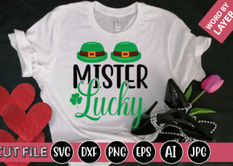 Mister Lucky SVG Vector for t-shirt