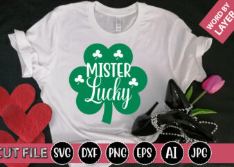 Mister Lucky SVG Vector for t-shirt