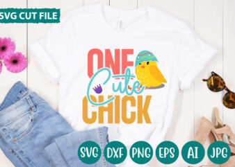 One Cute Chick svg vector for t-shirt