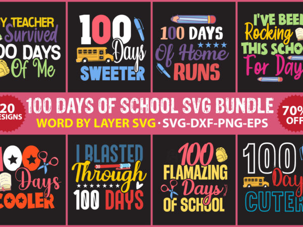 100 days of school svg bundle, 100 days of school svg, 100th day of school, online classes svg, basketball, gaming, unicorn, homeschool svg,100 days of school t-shirt designs bundle,100 days