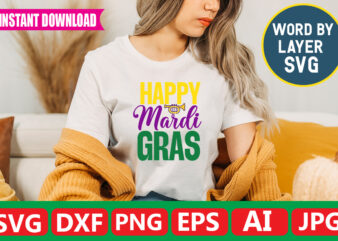 Happy Mardi Gras t-shirt design