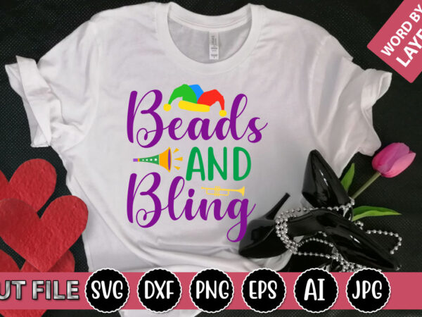 Beads and bling svg vector for t-shirt