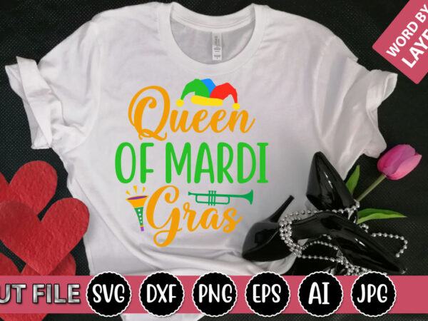 Queen of mardi gras svg vector for t-shirt