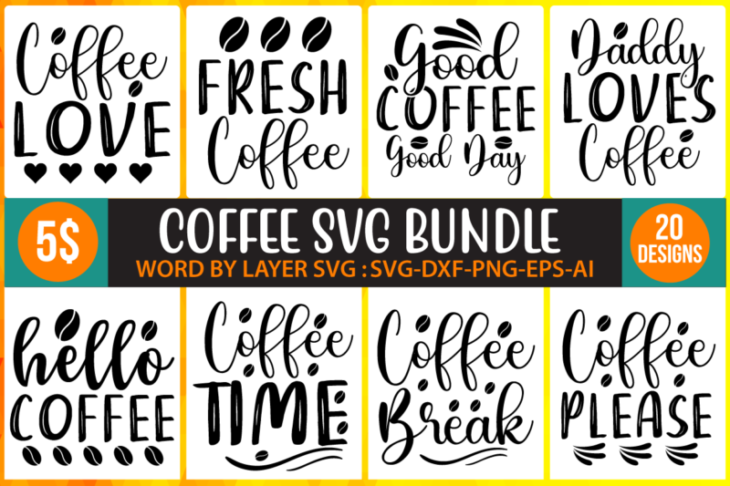 coffee svg bundle