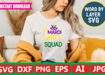 Mardi Gras Squad t-shirt design