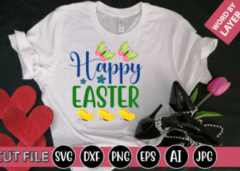 Happy Easter SVG Vector for t-shirt