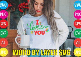 I Love You svg vector for t-shirt