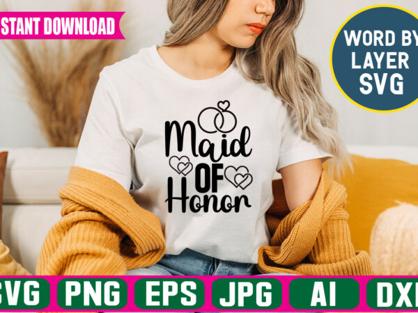 Maid of honor t-shirt design