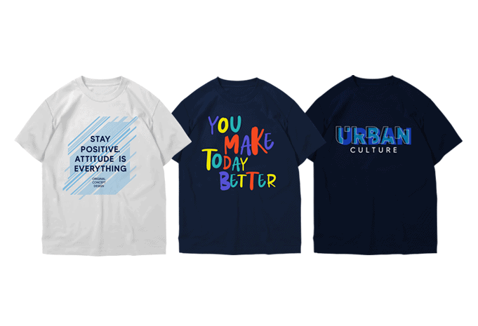 Simple typography t shirt designs bundle