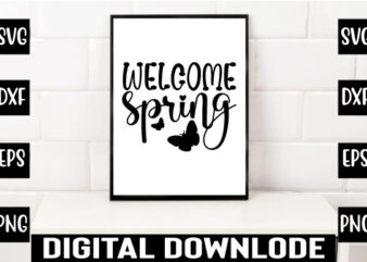 welcome spring t shirt design for sale