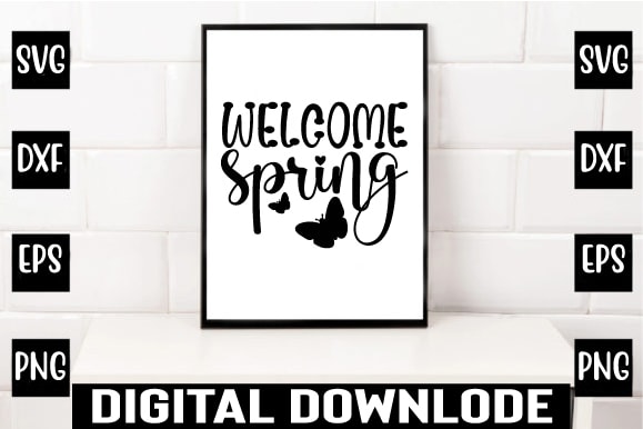 Welcome spring t shirt design for sale