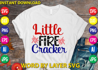 Little Fire Cracker Svg Vector T-shirt Design
