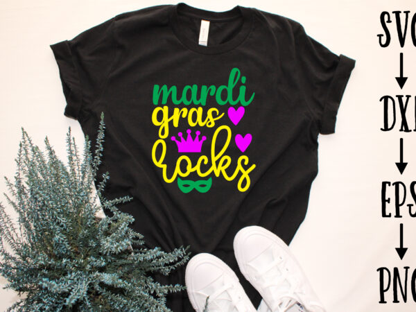 Mardi gras rocks t shirt designs for sale