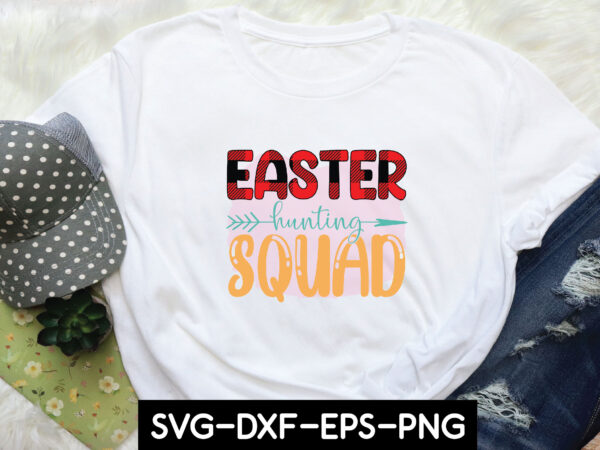 Easter hunting squad sublimation vector clipart