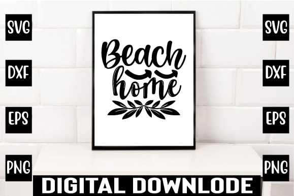 Beach home t shirt template