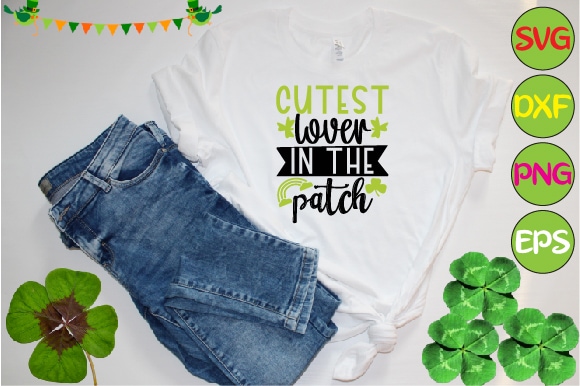 Cutest lover in the patch t shirt vector file