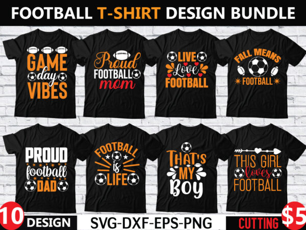 Football t-shirt design bundle