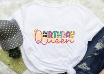 birthday queen sublimation t shirt template